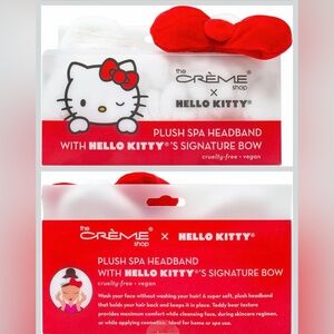 The Crème Shop Hello Kitty x Plush Spa Headband with Hello Kitty's Signature Bow
